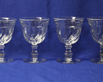 Set of 4 Water Goblets in Colony by Fostoria