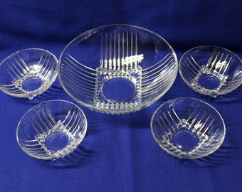 5 Piece Salad or Dessert Set in Park Avenue by Federal Glass