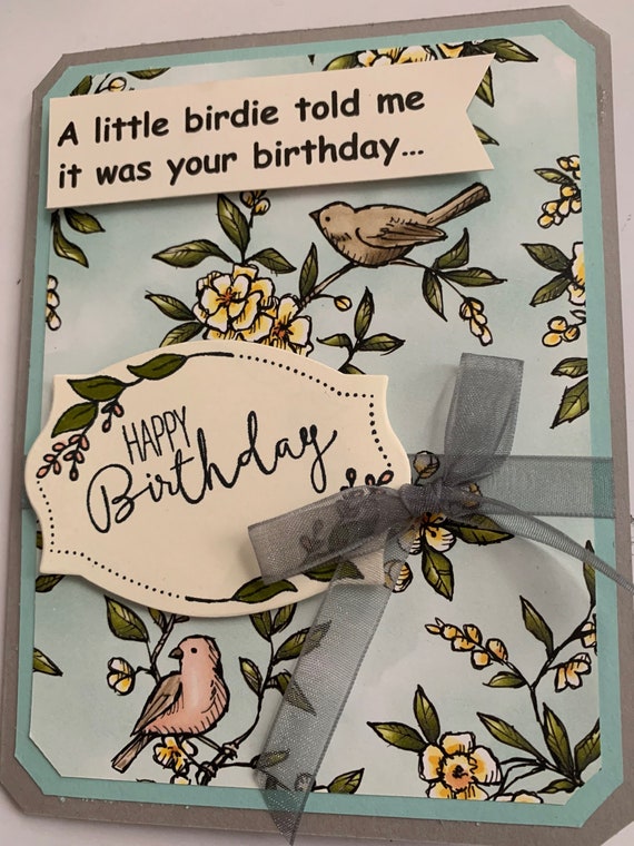 Humor Little Birdie Birthday Card