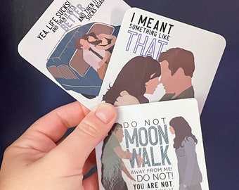 New Girl Sticker Pack Nick Miller and Jessica Day Quotes (3x3 glossy) Plus a FREE exclusive sticker!!