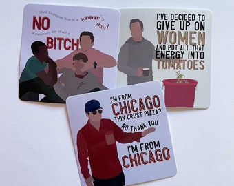 New Girl Sticker Pack Nick Miller Quotes (3x3 glossy) Plus a FREE exclusive sticker!!