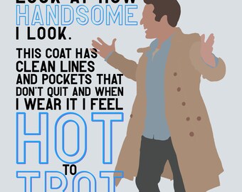 8x8 New Girl Illustration Print (options)