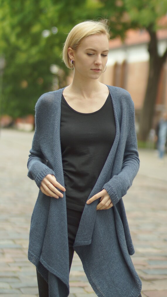 Linen Cardigan Knit Silk 