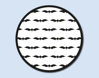 Bat print goth sticker / waterbottle stickers / laptop decal