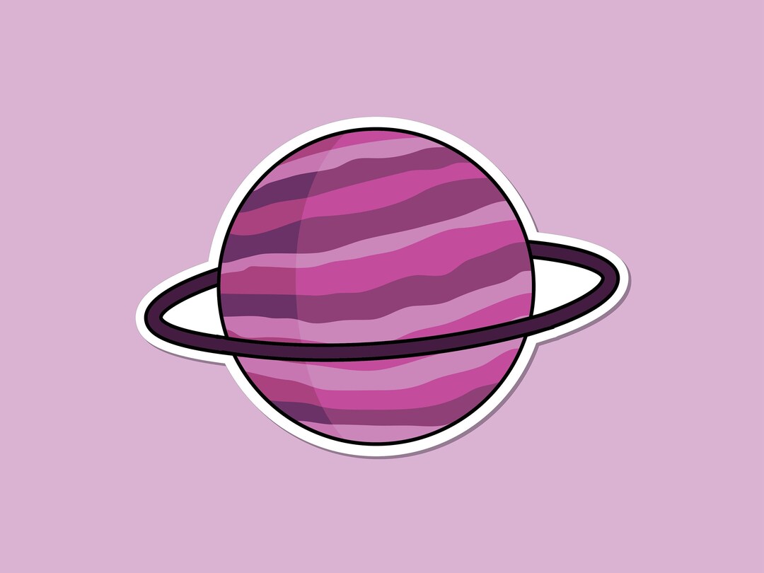 Purple Vinyl Sticker / Space Stickers, Space Gifts,