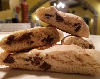 gluten & dairy free chocolate chips biscotti