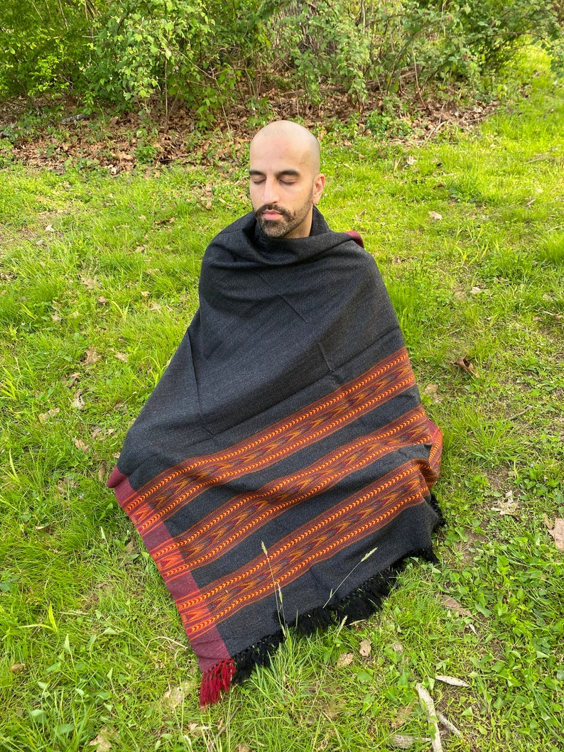 Meditation Shawl or Meditation Blanket Wool Shawl/wrap Etsy