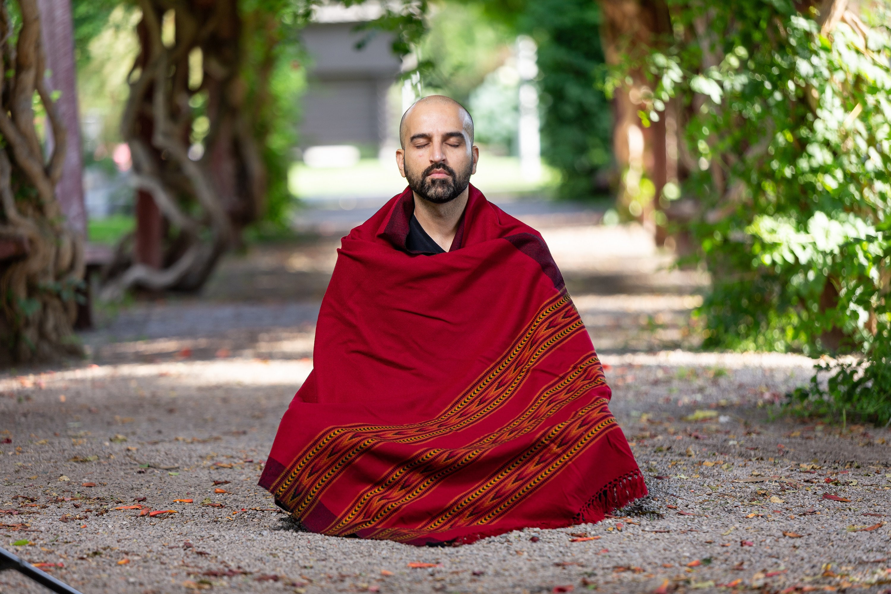 Meditation Shawl or Meditation Blanket, Wool Shawl/wrap, Oversize Scarf/stole,  Ethically Sourced, Fair Trade. Unisex. Large truth Red -  Canada
