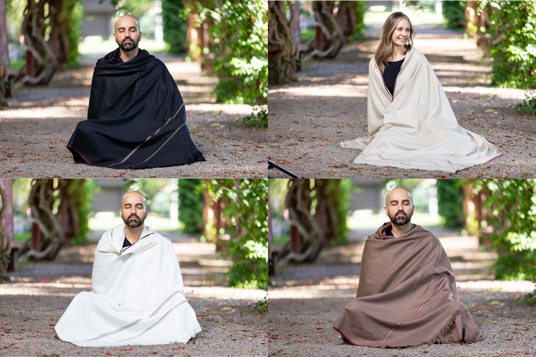 Meditation Shawl or Meditation Blanket, Wool Shawl/wrap, Oversize  Scarf/stole, Ethically Sourced, Fair Trade. Unisex Large truth Peacock 