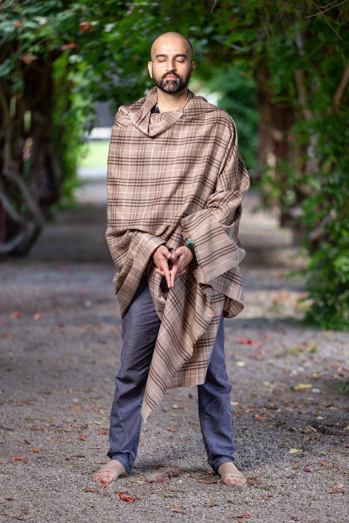 wool meditation shawl