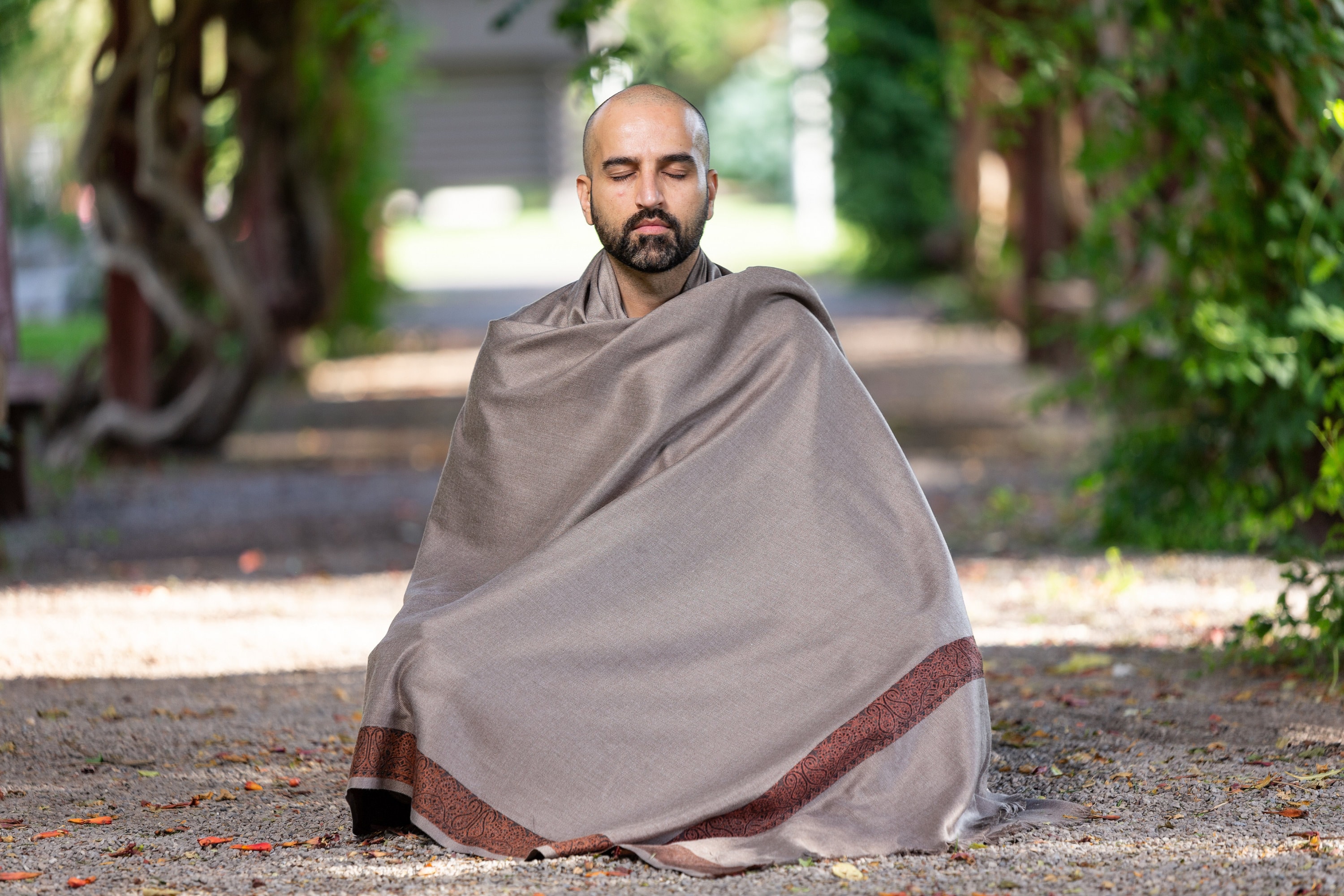 Meditationsschal Oder Meditationsdecke, Wollschal/Wrap, Oversize-Schal/Stola, Ethisch Korrekt, Fair Gehandelt. Unisex. Große (Wahrheit) Rot