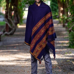 Meditation Shawl, Meditation Blanket, Prayer Shawl for Men Women, Oversize Scarf Stole, Unisex, Energize image 10