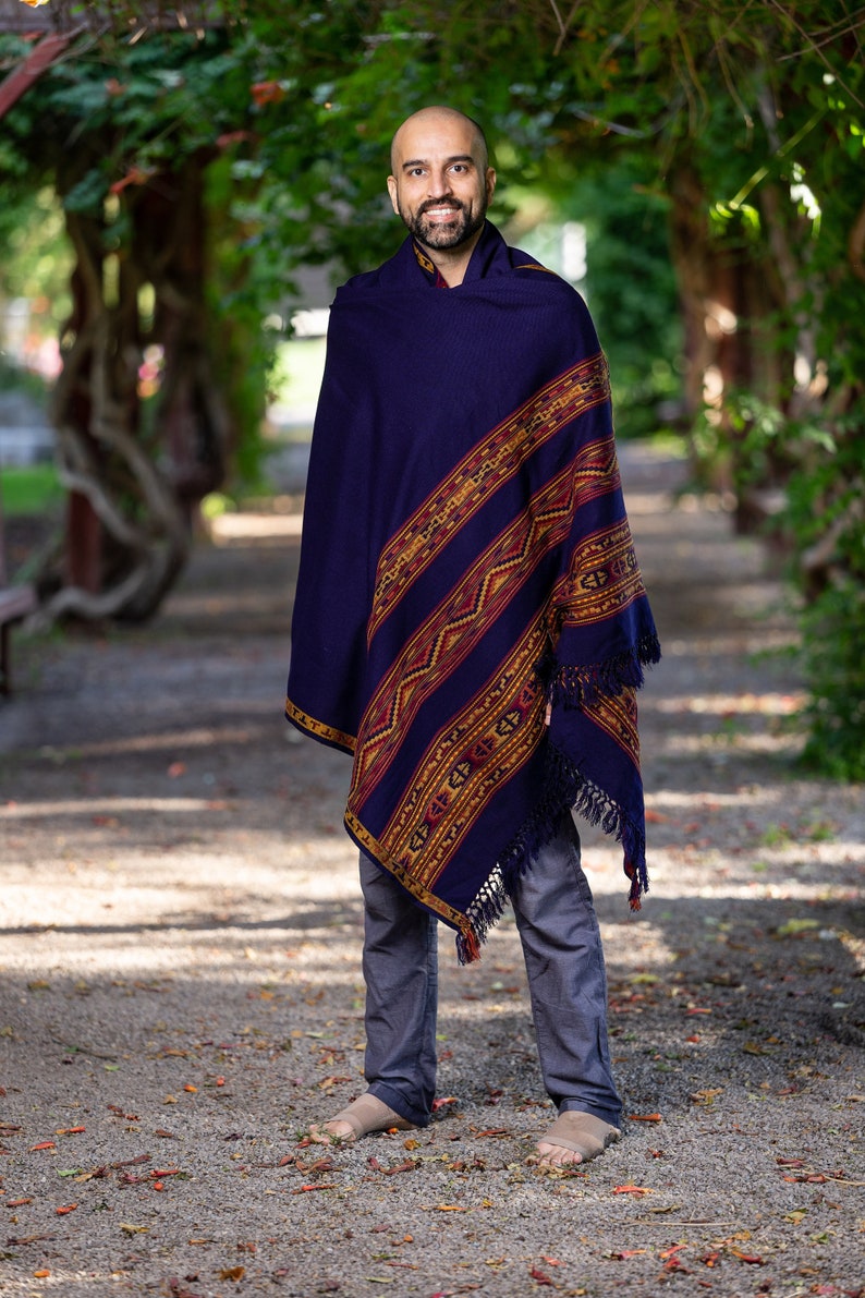 Meditation Shawl, Meditation Blanket, Prayer Shawl for Men Women, Oversize Scarf Stole, Unisex, Energize image 10