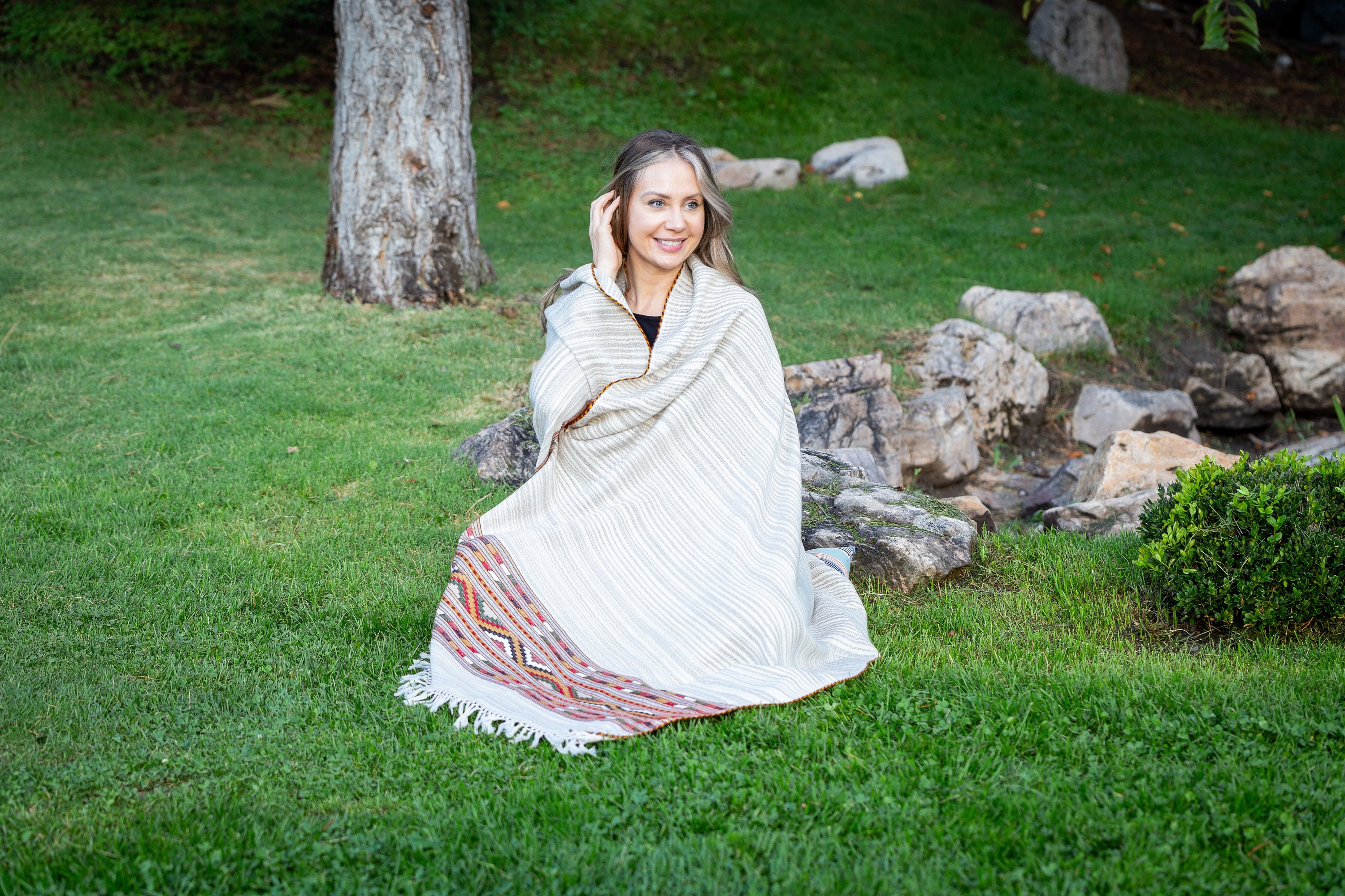 Buy Meditation Shawl or Meditation Blanket, Wool Shawl/wrap