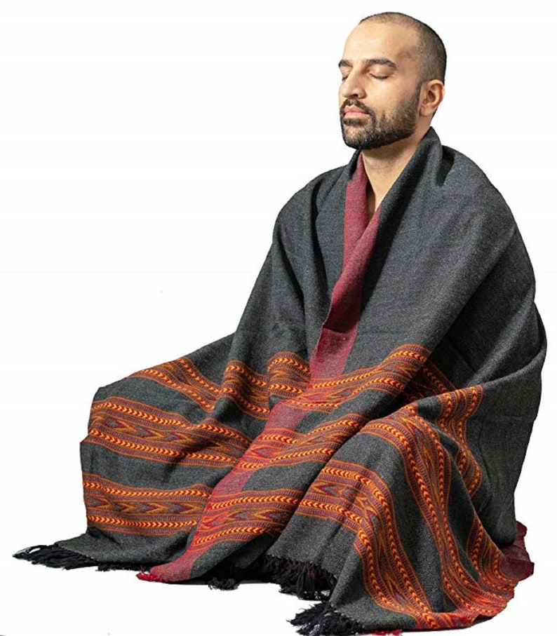Meditation Shawl or Meditation Blanket Wool Shawl/Wrap Etsy