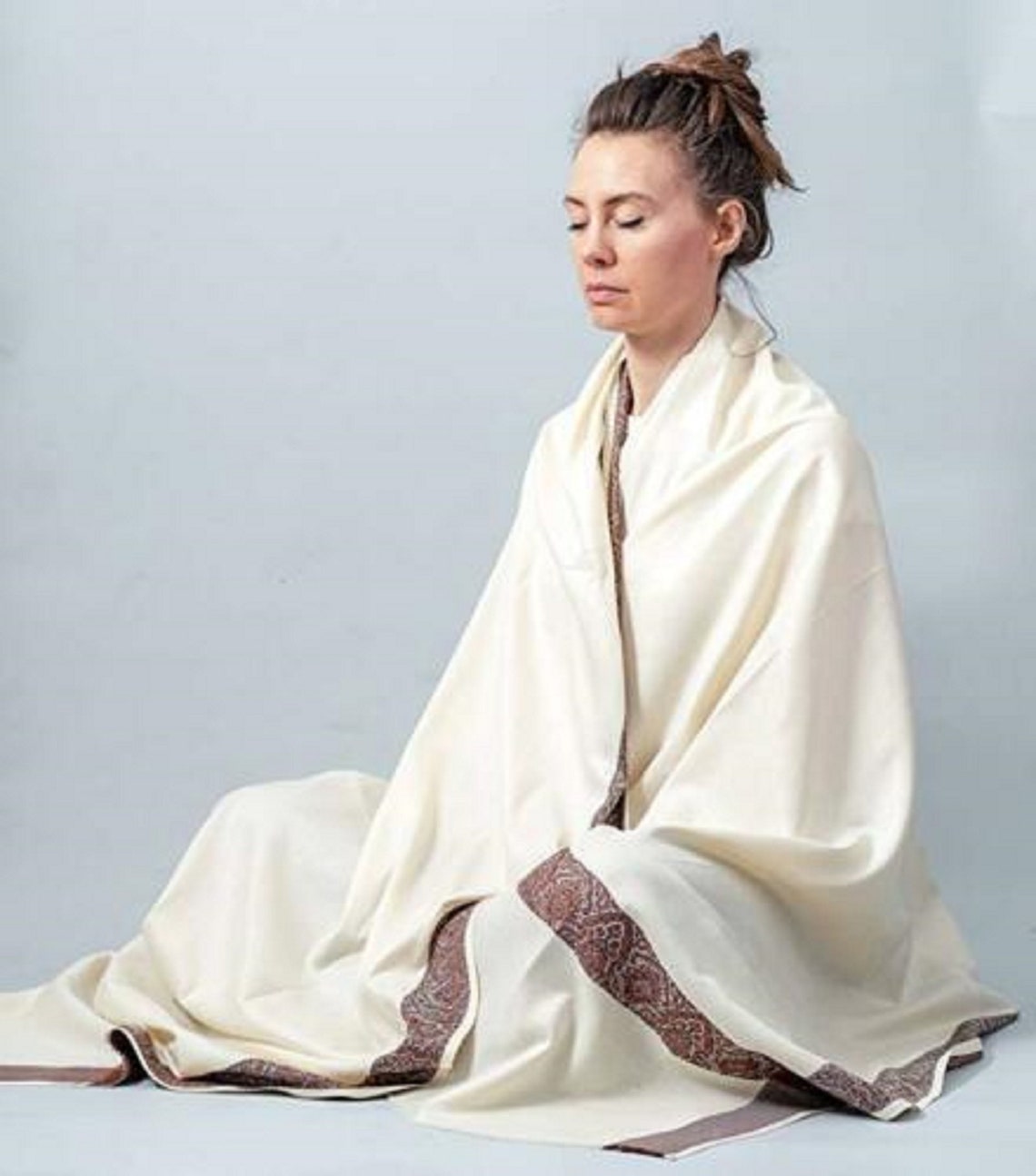 Meditation Shawl or Meditation Blanket Wool Shawl or Wrap Etsy