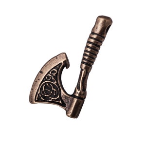 Viking axe pendant, norse mythology, silver hatchet  necklace, Celtic pagan jewelry