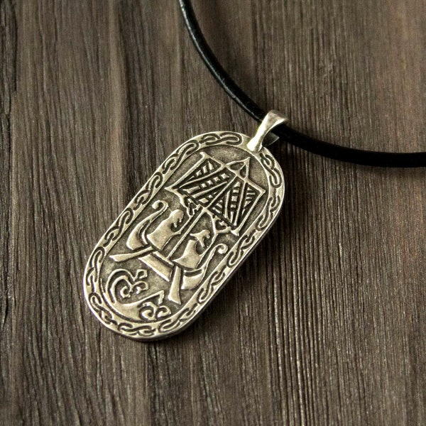 Viking Drakkar pendant, norse nordic ship, pagan boat necklace, Scandinavian mythology jewelry, traveler gift
