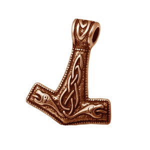 Thor Hammer Silber Anhänger, Wikinger Amulett Halskette, nordische Mythologie, Mjolnir Pagan Schmuck