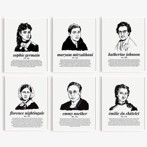 Bestseller Bundle Women in Mathematics Posters for Math Teachers & Their Classrooms