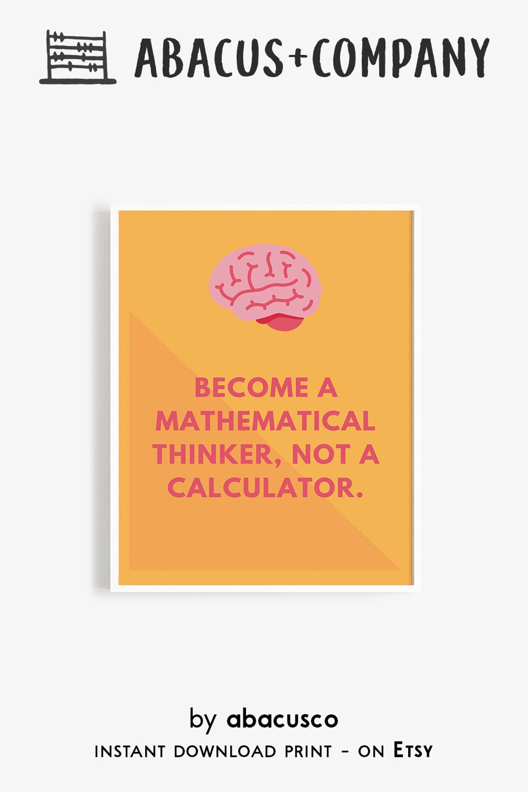 Become a Mathematical Thinker Colorful Modern Poster for Classrooms ...