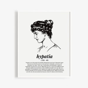 Hypatia. Women in Mathematics. Great Mathematician Poster Series