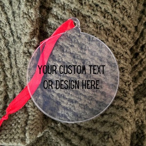 Acrylic Ornament - Personalized Ornament