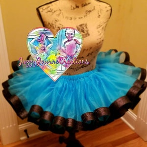 Blue and Blk Glittery tutu