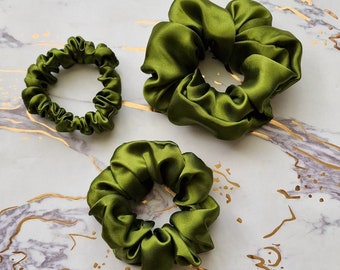 Silky Satin Scrunchie Set | Gentle Hair Accessories