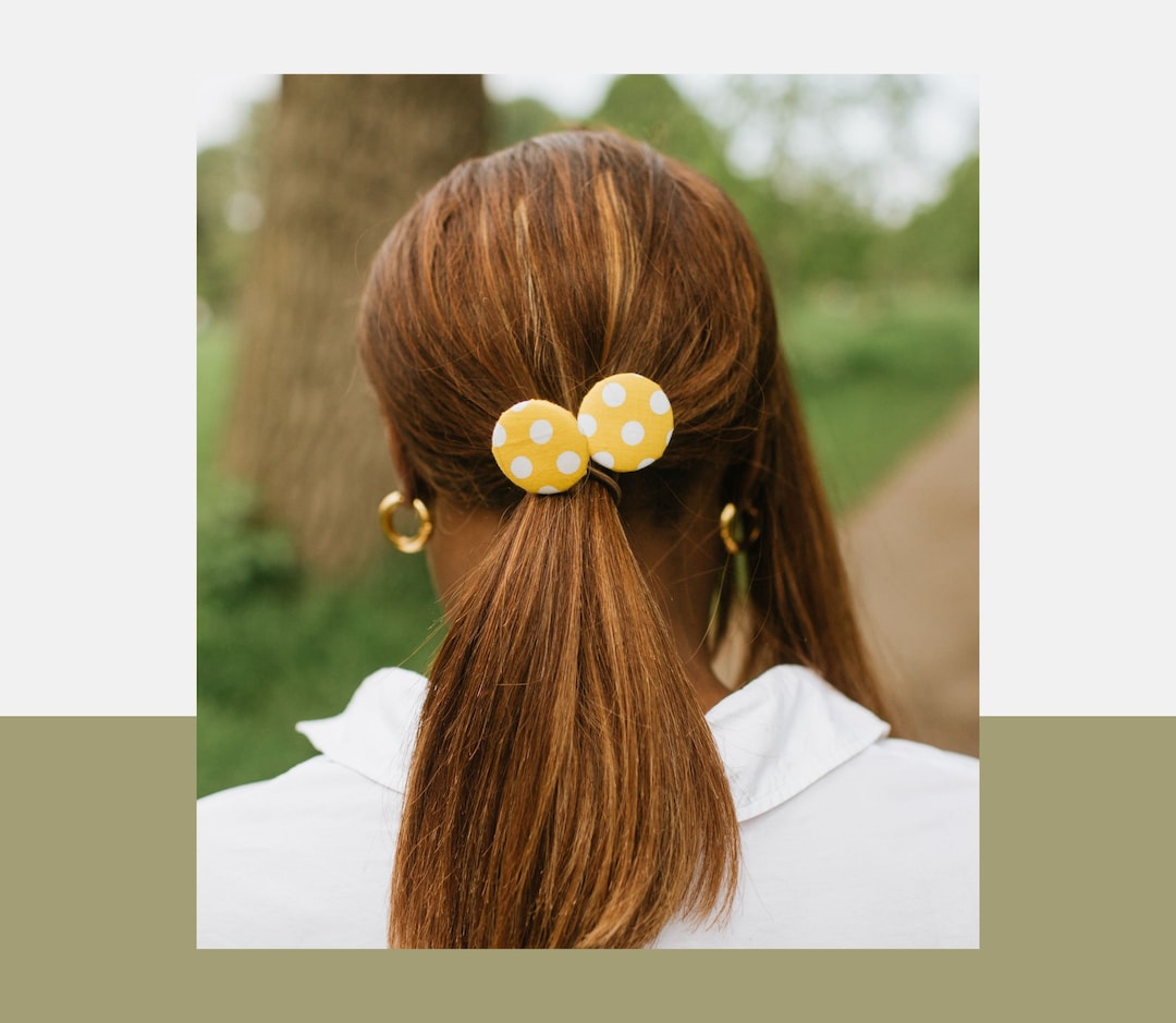 Polka Dot Hair Bobbles Hair Bobble Hair Accessory Hair Etsy