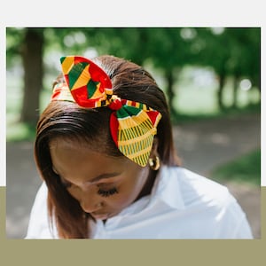 Ankara Bow Headband | African Fabric | West Africa | Red Headband | Multicolour Headband |African Headband | Hair Accessories