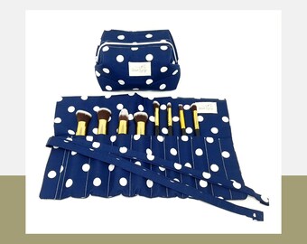 Polka Dot Make Up Bag | Cosmetic Bag | Box pouch | Cosmetic Travel Set