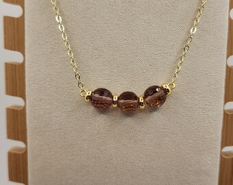 Zultanite Necklace. Turkish Diaspore. Color changing stones.