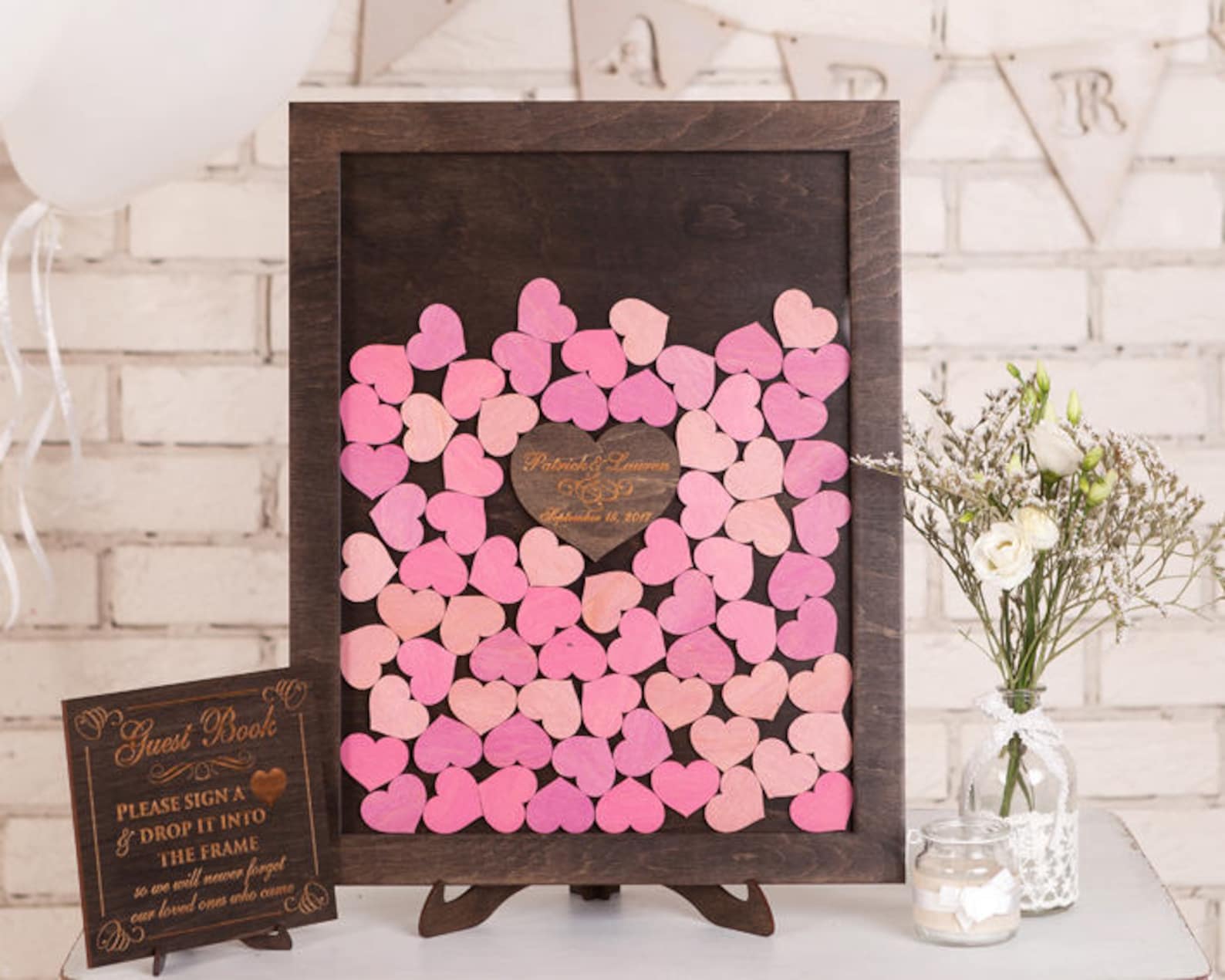 Wedding Guest Book Alternative Wedding Guest Book Drop Box Etsy