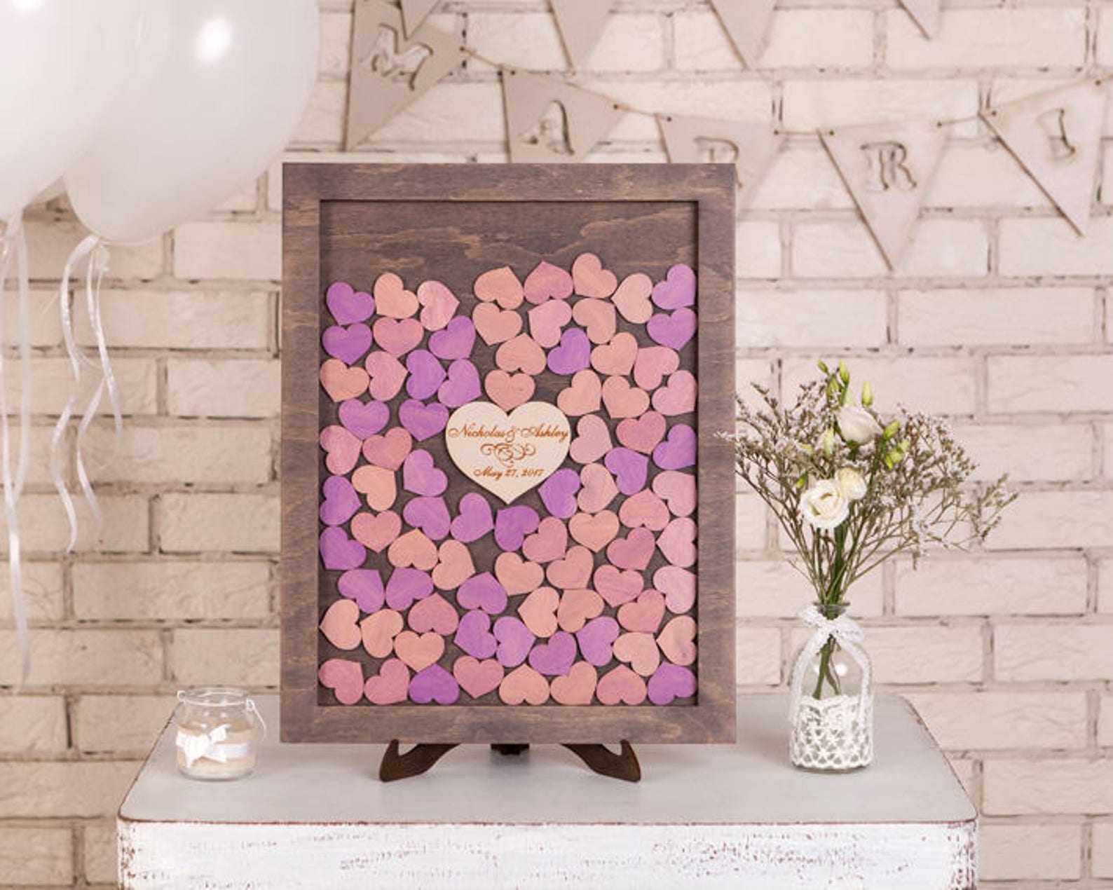 Wedding Guest Book Drop Box Wedding Guestbook Alternative Drop Etsy