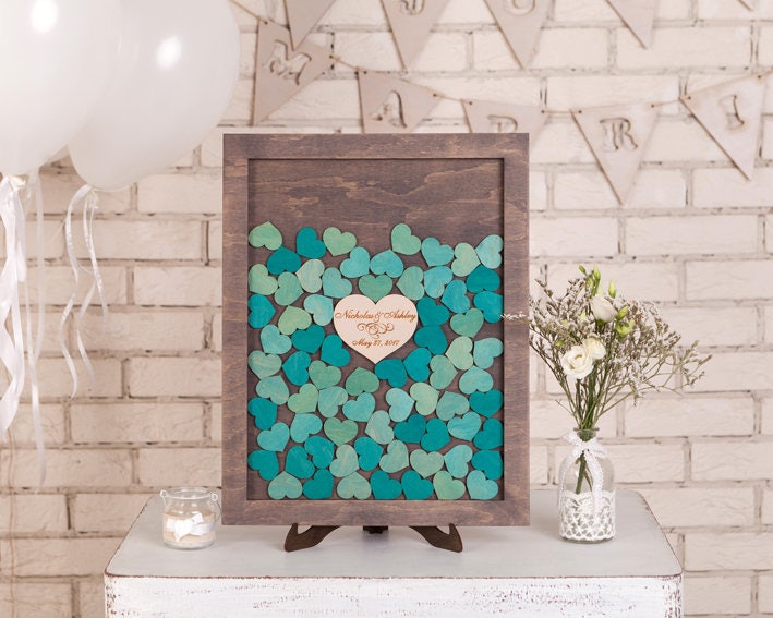 Wedding Guest Book Drop Box Wedding Guestbook Alternative Drop Etsy