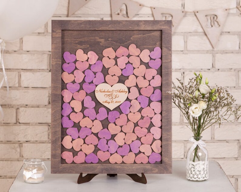 Wedding Guest Book Drop Box Wedding Guestbook Alternative Drop Etsy