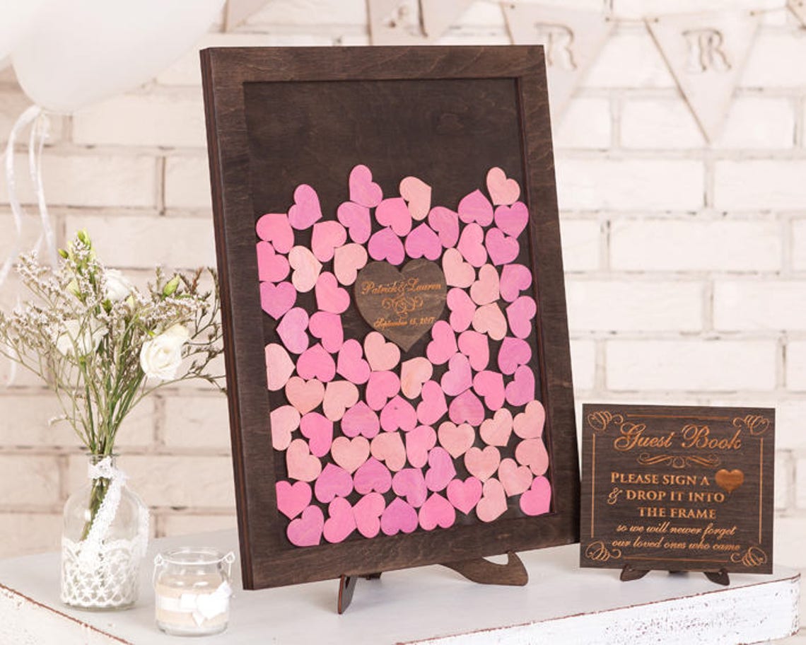 Wedding Guest Book Alternative Wedding Guest Book Drop Box Etsy