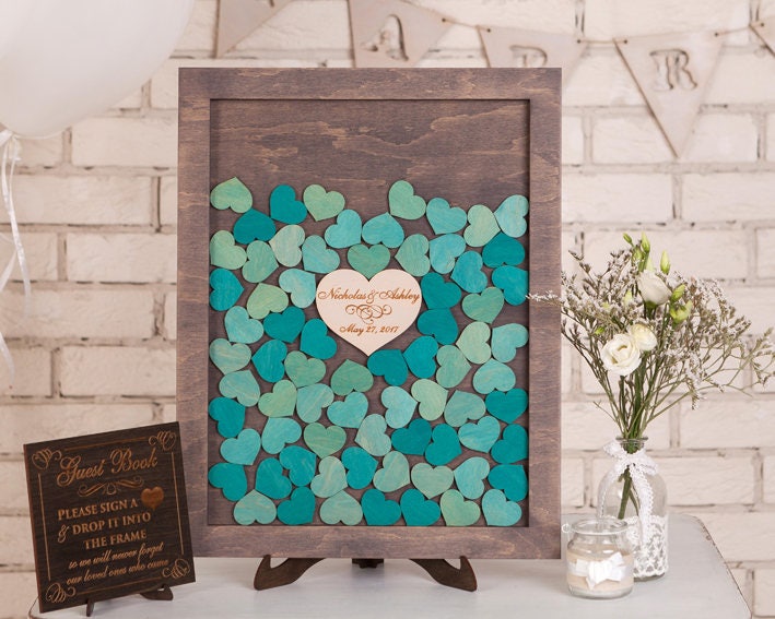 Wedding Guest Book Drop Box Wedding Guestbook Alternative Drop Etsy