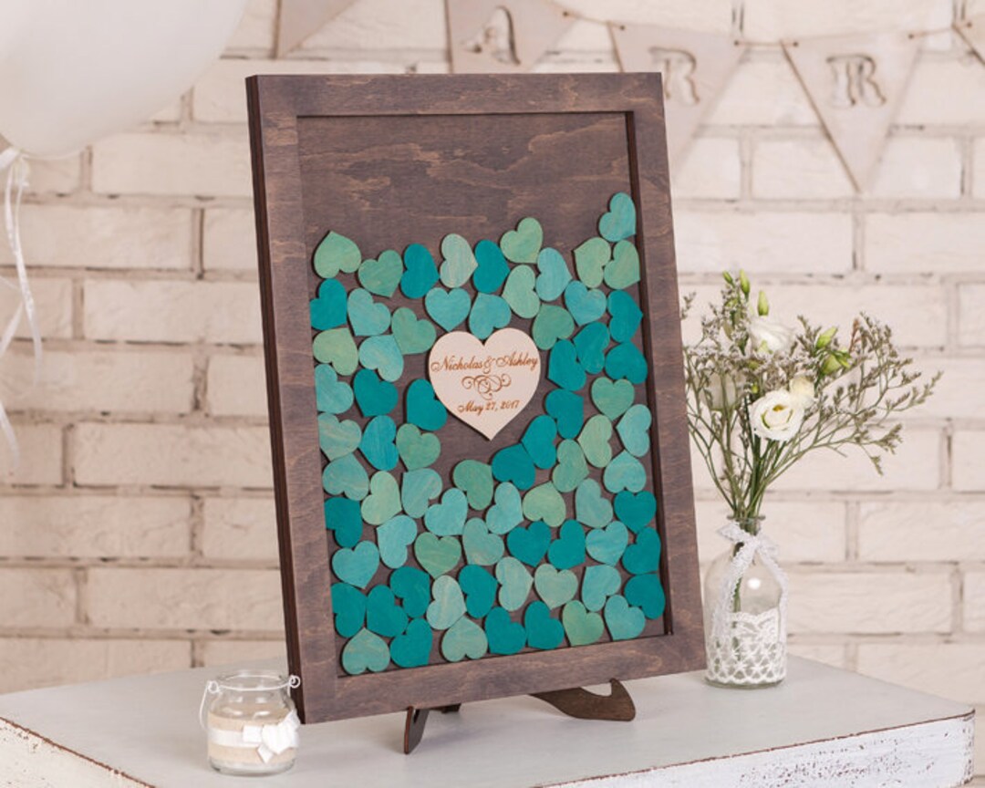 Wedding Guest Book Drop Box Wedding Guestbook Alternative Drop Etsy