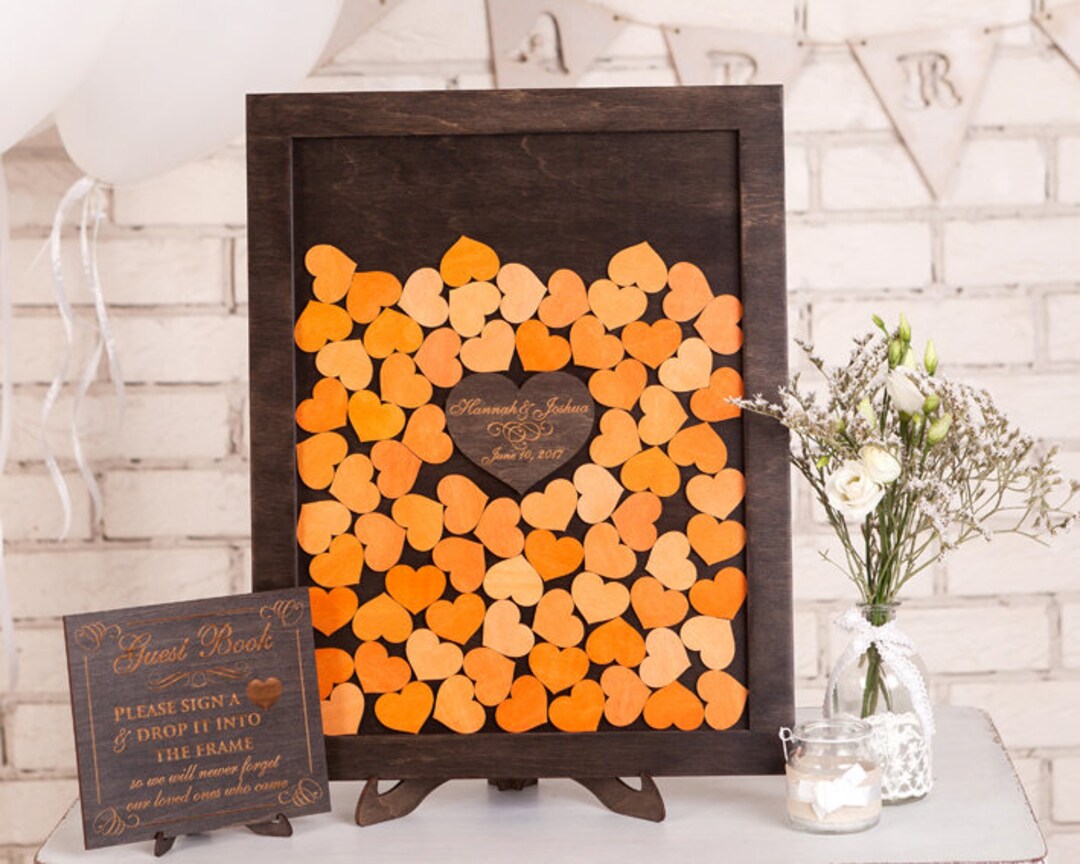 Wedding Guest Book Drop Box Wedding Guestbook Alternative Drop Box