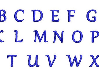 Classic Font EMBROIDERY Design Alphabet Number Monogram Font Embroidery Designs Machine Embroidery Font 8 Sizes Instant Download ER659_3.5-7