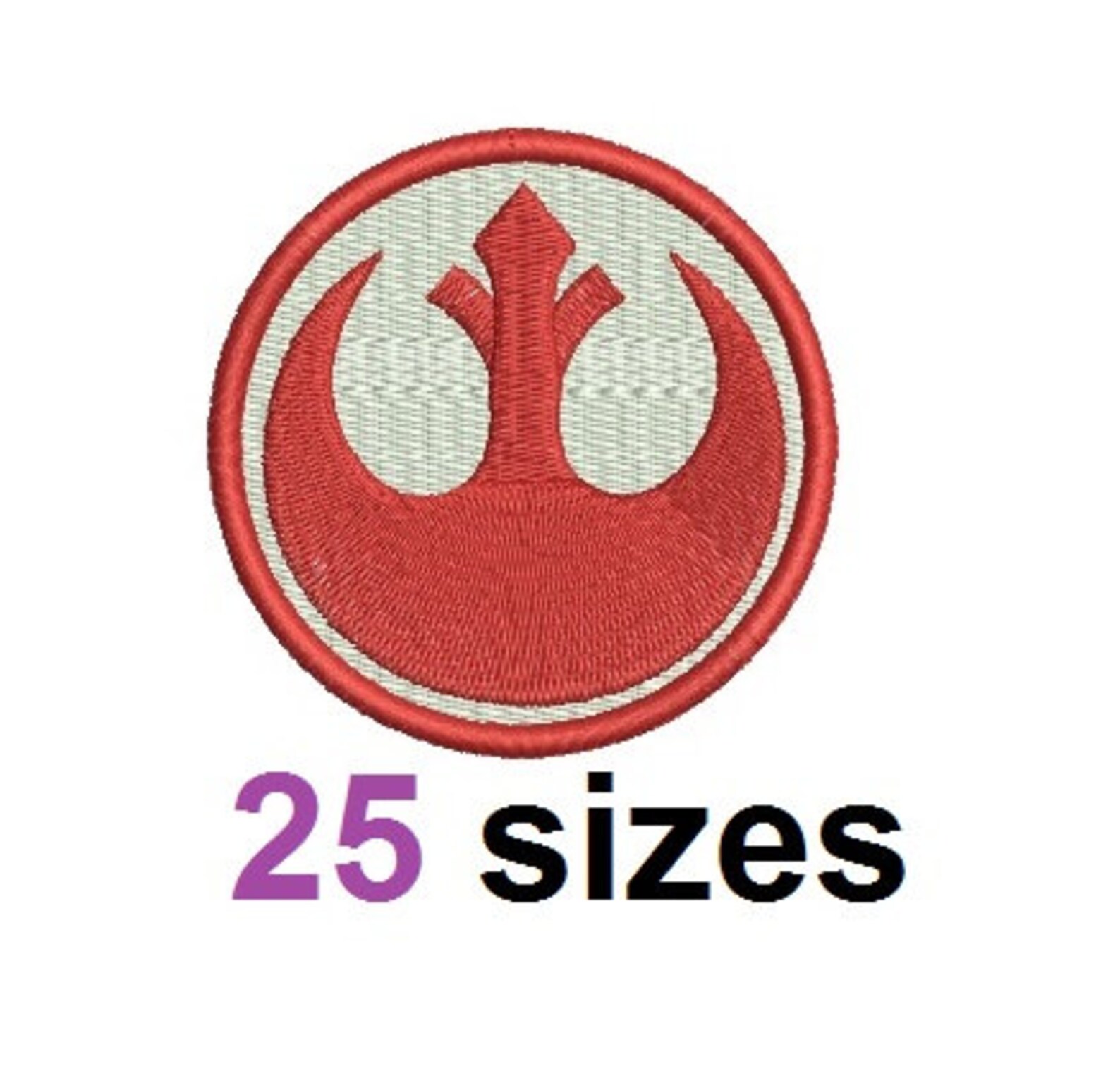 Star Wars Rebel Alliance Logo Symbols Embroidery Design Fill | Etsy
