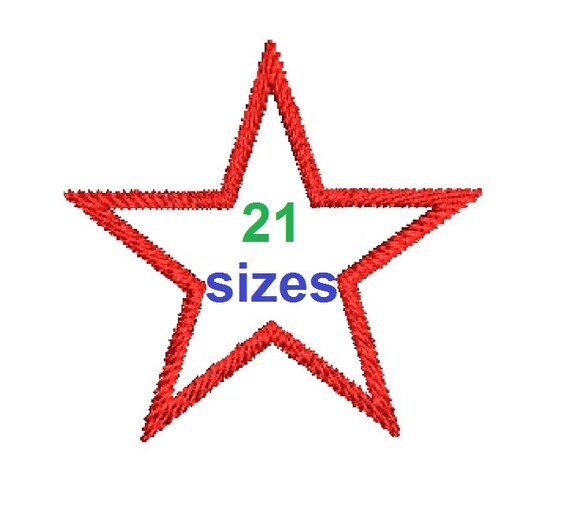 STAR APPLIQUE DESIGN Machine Embroidery Designs Star Applique | Etsy