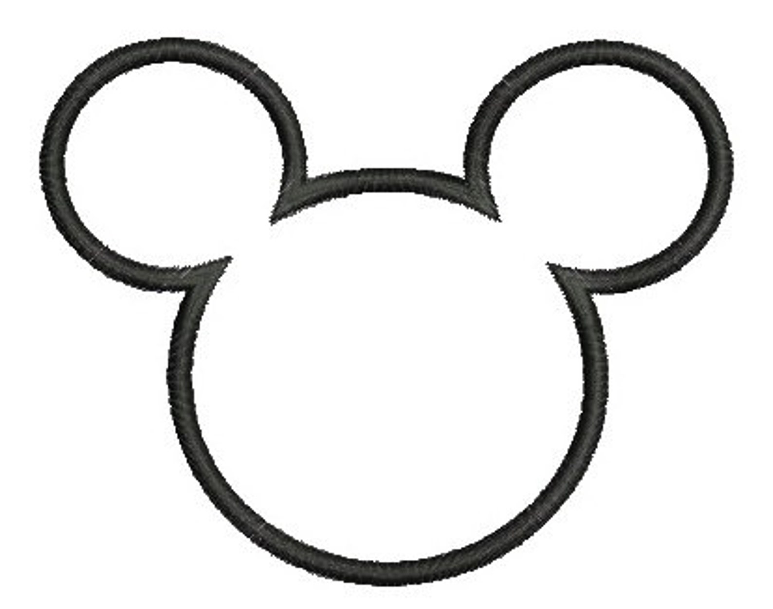 Mickey Mouse Applique Design tête de Mickey Applique broderie | Etsy