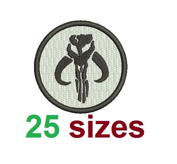 Download Star Wars Boba Fett Crest Logo Symbols Embroidery Design Fill Etsy SVG Cut Files