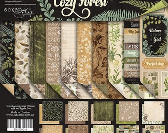 Scrapbooking papers album share 20 x 20 cm Scrapmir COZY FOREST 18