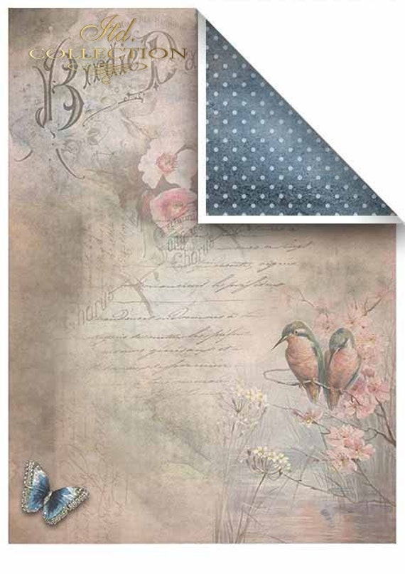 Craft Supplies & Tools Paper 5 assorted scrapbooking papers 21 x 29.7