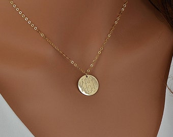 monogram name necklaces etsy se