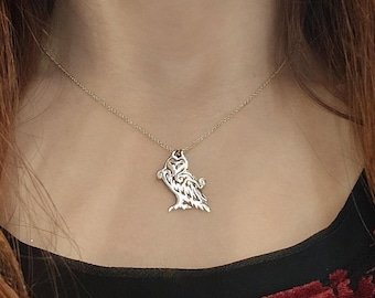 Colar Coruja: Prata de Lei Artesanal ~ Joias da Sabedoria